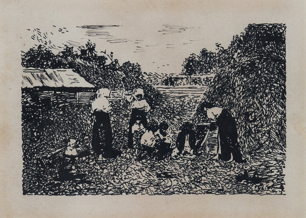 Theodor Aman Munca campului - Grafica