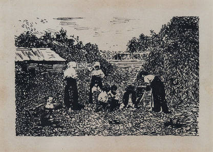 Theodor Aman Munca campului - Grafica