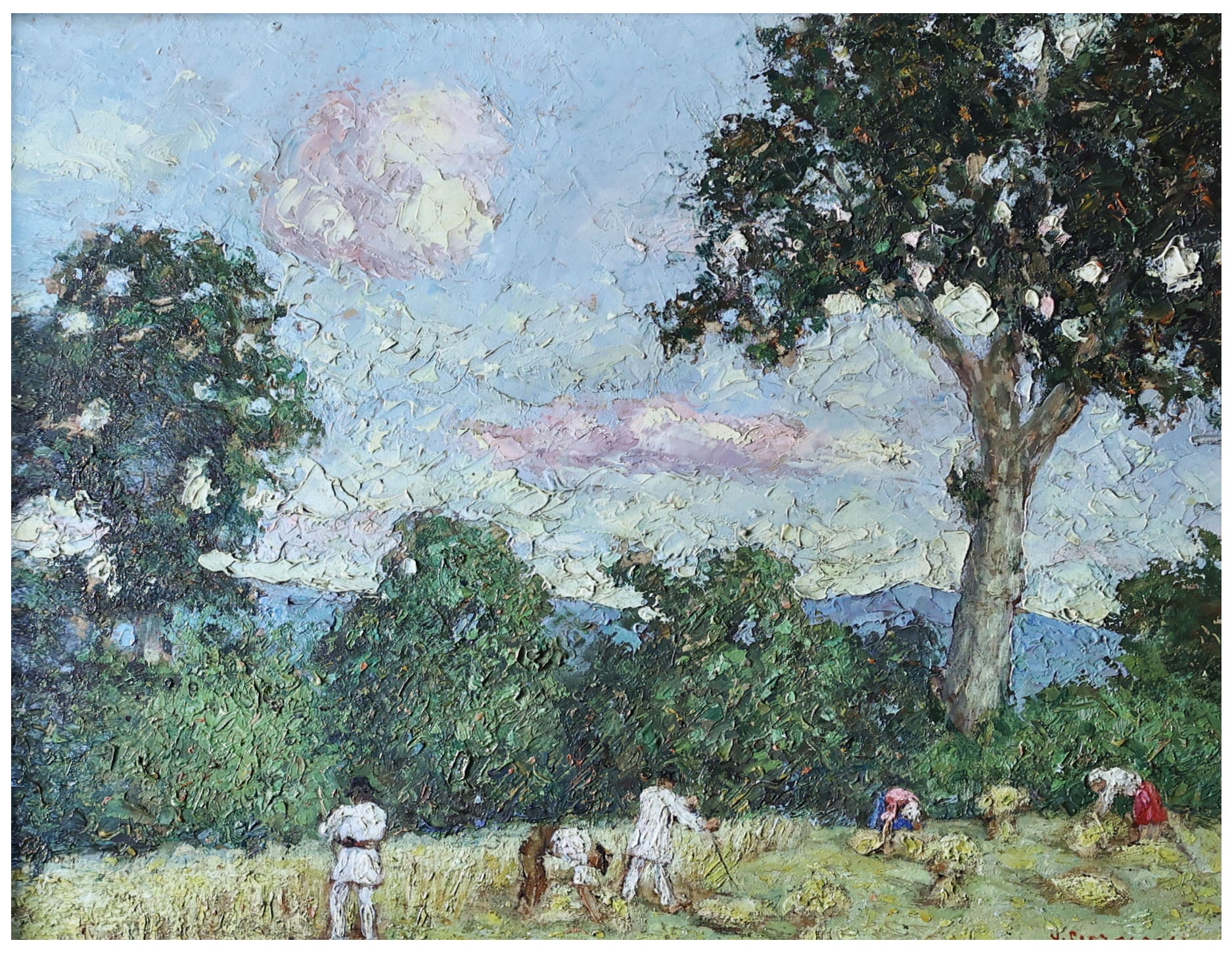 V. Georgescu Munca la camp - Pictura
