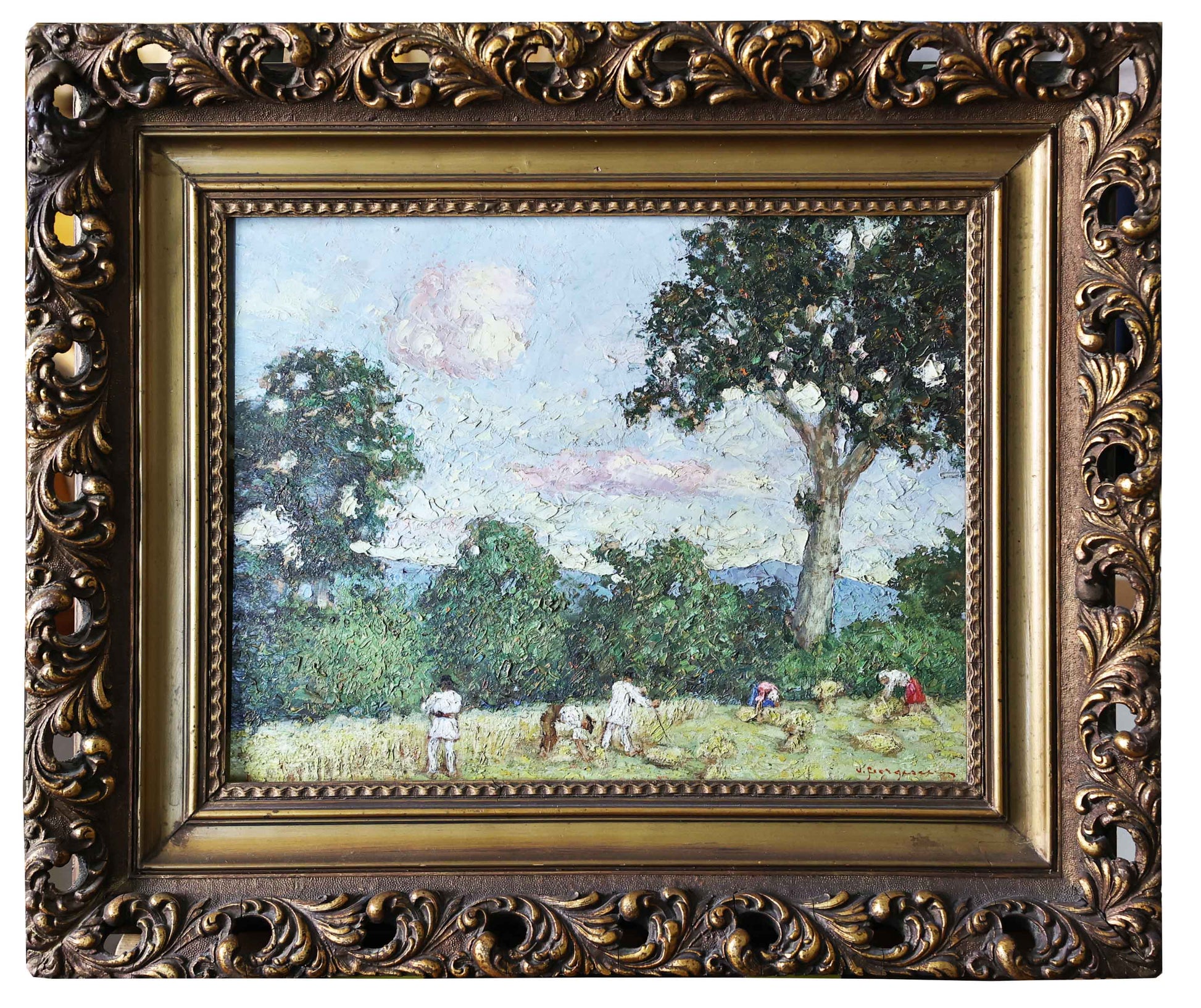 V. Georgescu Munca la camp - Pictura