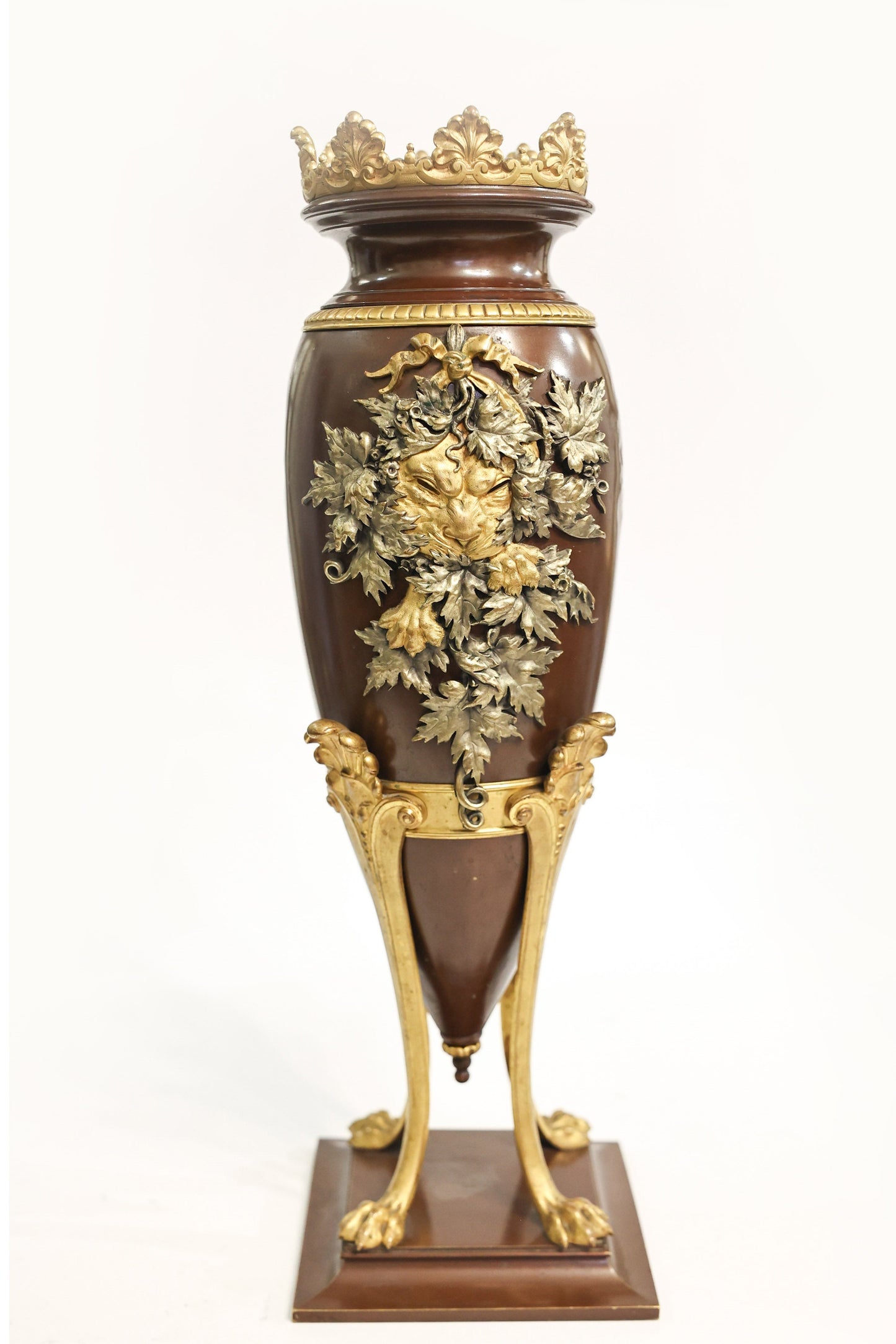 Georges Emile Henri Servant Vaza din bronz policrom - Decorative