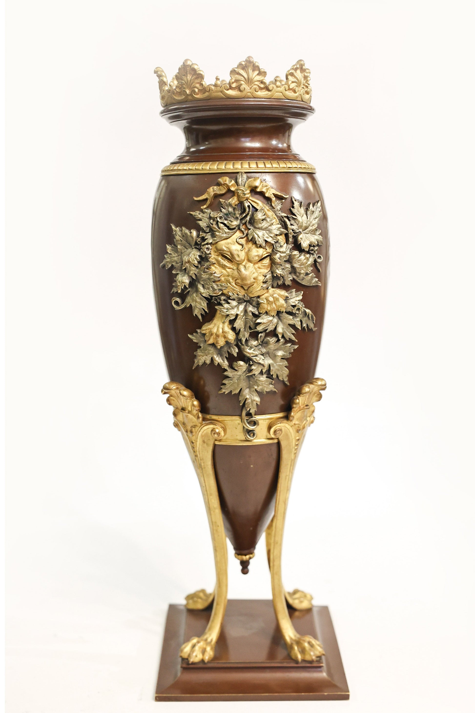 Georges Emile Henri Servant Vaza din bronz policrom - Decorative