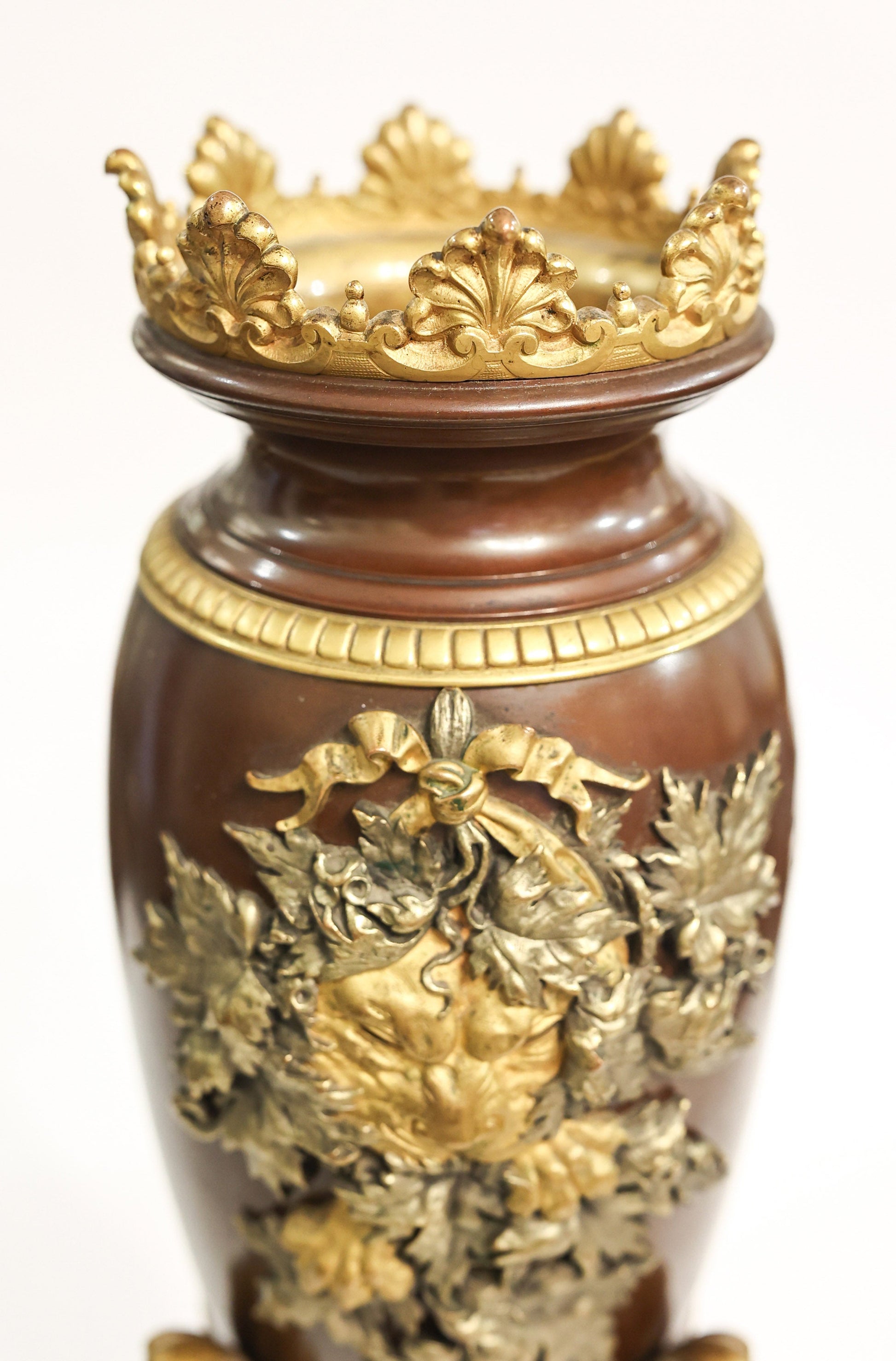 Georges Emile Henri Servant Vaza din bronz policrom - Decorative