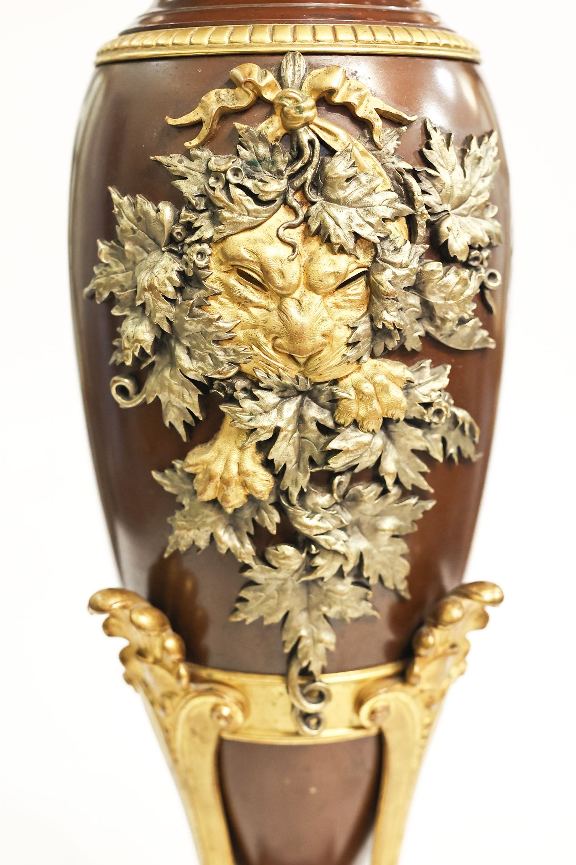 Georges Emile Henri Servant Vaza din bronz policrom - Decorative