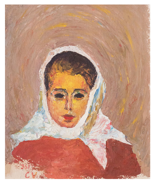 Virgil Chivu Portret de Fetita - Pictura